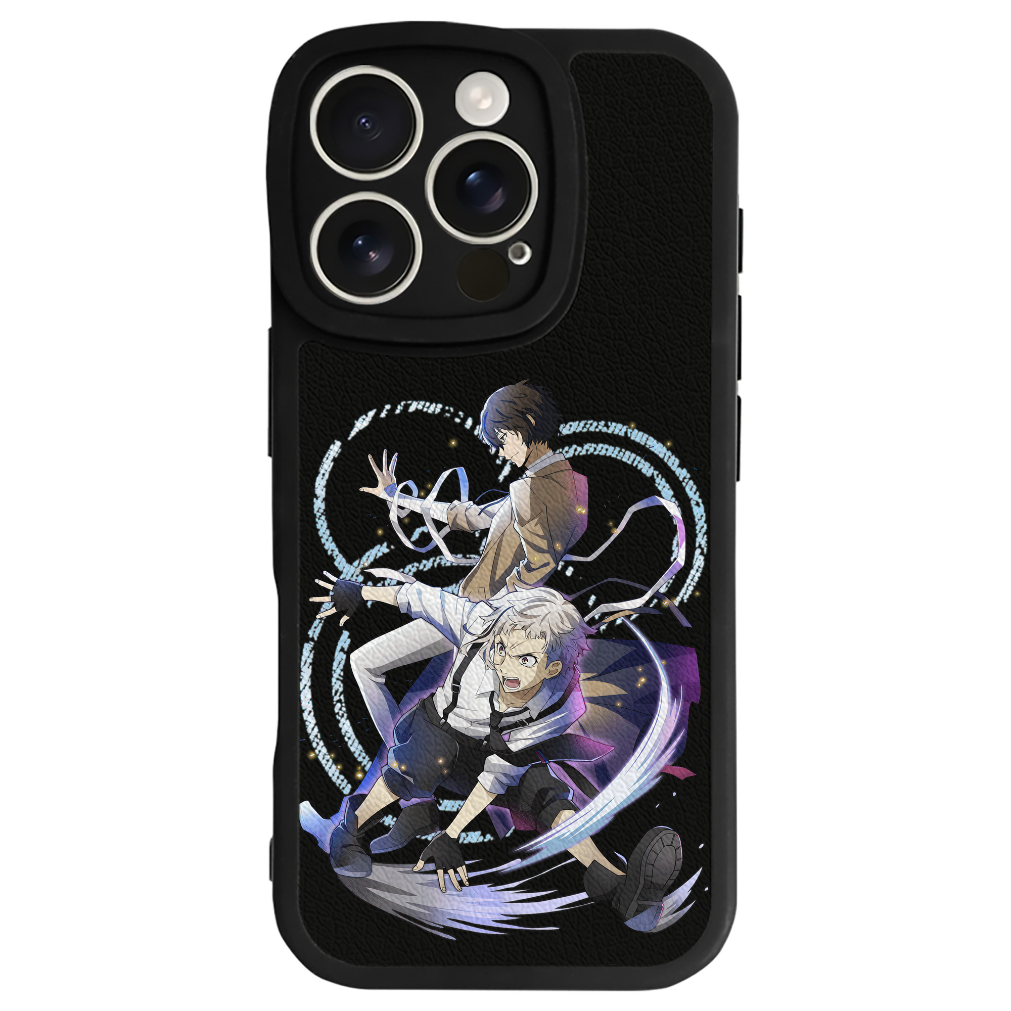 （画像用） 文豪ストレイドッグス Bungo Stray Dogs 【iPhone 16シリーズ対応】シリコンスマホケース（レザー調） 材質：シリコン